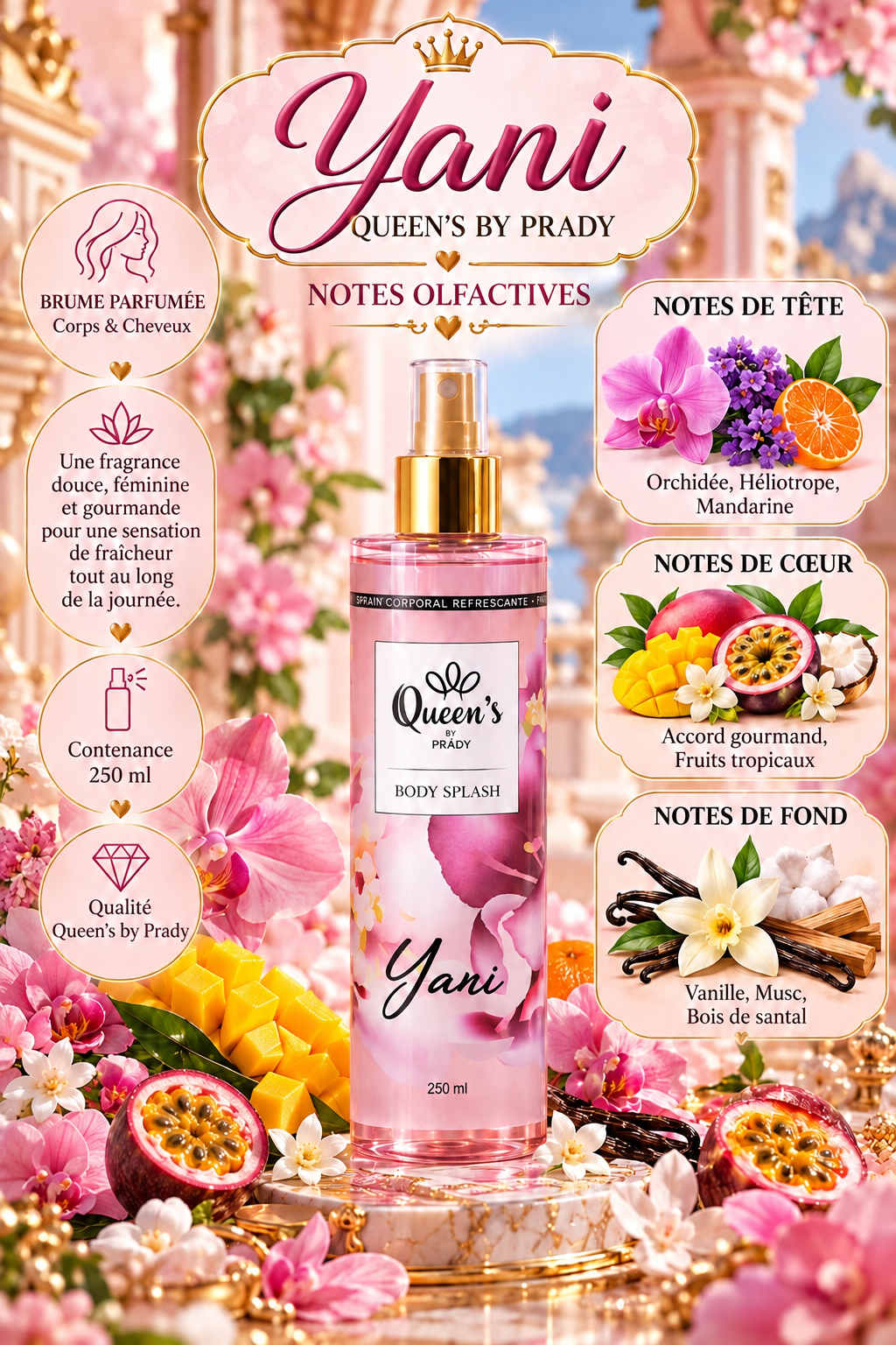 Brume parfumée YANI – QUEEN’S BY PRADY