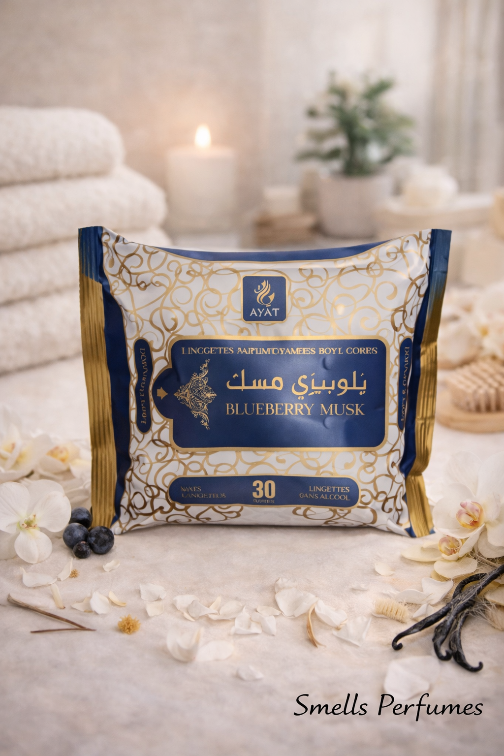 LINGETTES PARFUMÉES BLUEBERRY MUSK (AYAT) DUBAÏ