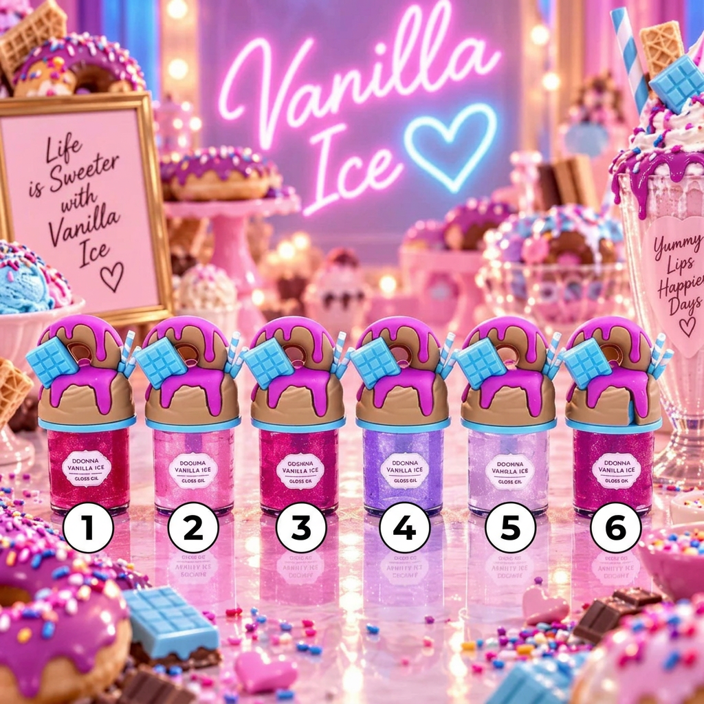 Gloss Vanilla Ice numérotés de 1 à 6
