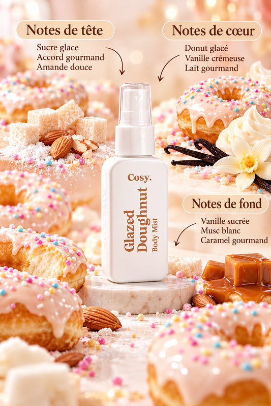Cosy Glazed Doughnut – Brume Parfumée Donut Glacé, Vanille Sucrée & Gourmandise