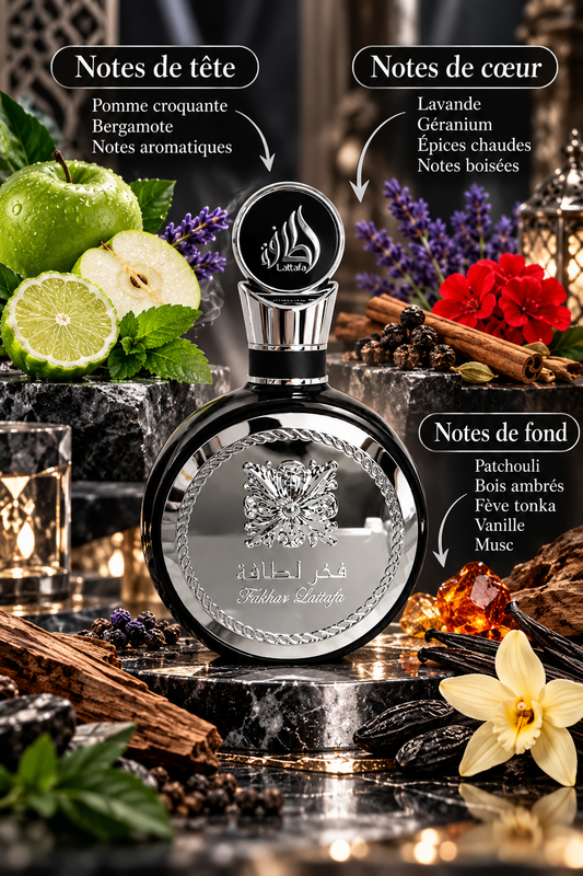 FAKHAR SILVER DUBAÏ LATTAFA Parfum Homme