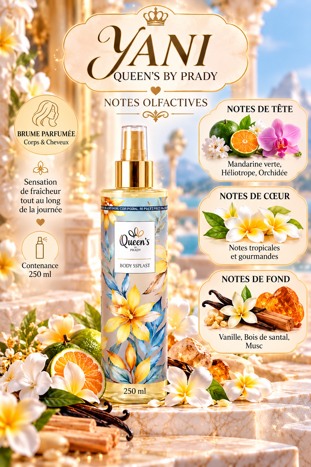 Brume parfumée Olampe Queen’s by Prady