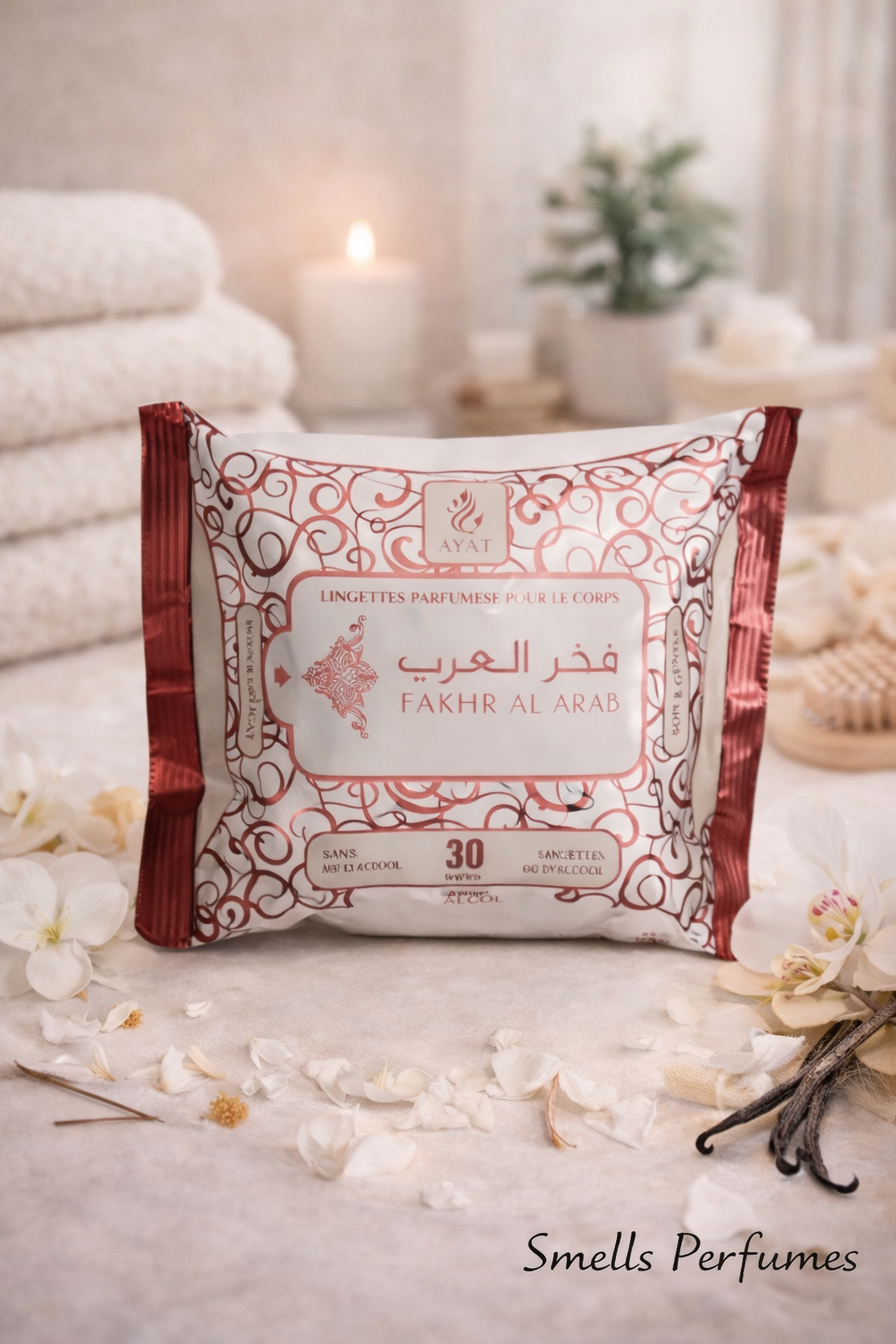 LINGETTES PARFUMÉES FAKHAR AL ARAB. ( AYAT) DUBAÏ