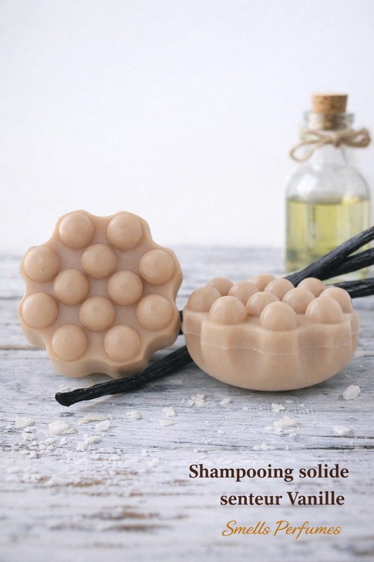 Shampoing solides massants cheveux colorés senteur vanille