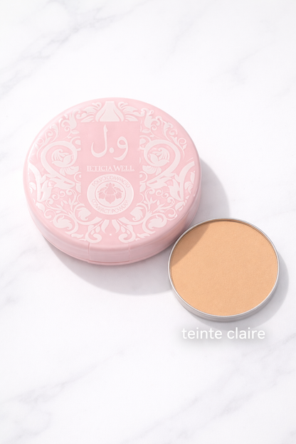 LETICIAWELL Poudre Compacte Mate 3 Teintes : Claire, Médium & Dorée