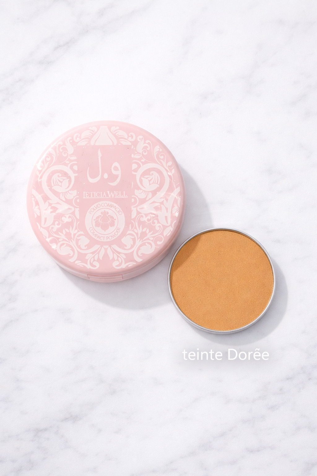 LETICIAWELL Poudre Compacte Mate 3 Teintes : Claire, Médium & Dorée