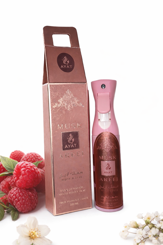 🌸 Spray d’ambiance Musk Areej – AYAT 320ml