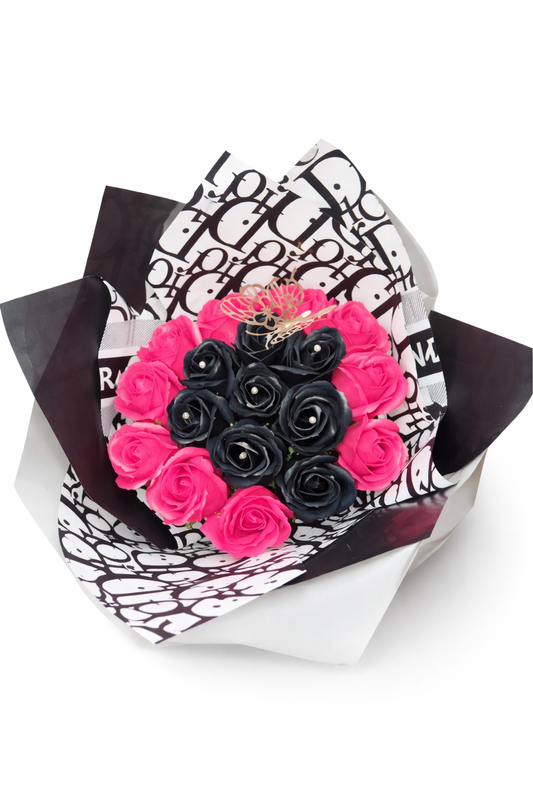 BOUQUETS 18 ROSES DE SAVONS