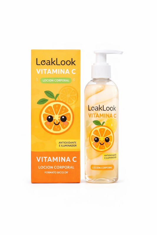 Lait Corporel Bicolore à la Vitamine C Réduit les Signes du Vieillissement