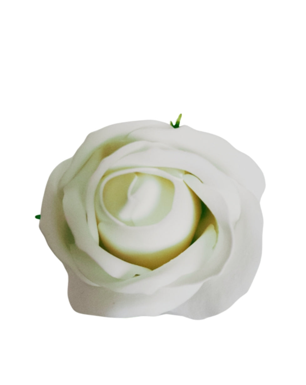 ROSE DE SAVON BLANC A L'UNITÉ